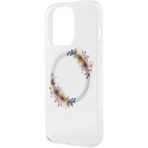 Hurtownia GSM - Case Guess GUHMP15XHFWFCT Apple iPhone 15 Pro Max Hardcase IML Blumen Wreatch MagSafe transparent - GUE3256 - {ean13} - Hurt