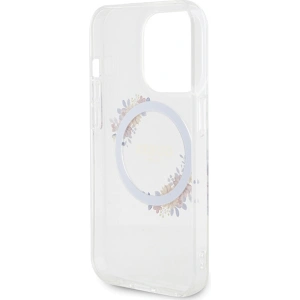 Hurtownia GSM - Etui Guess GUHMP15XHFWFCT Apple iPhone 15 Pro Max hardcase IML Flowers Wreatch MagSafe transparent - GUE3256 - {ean13} - Hurt