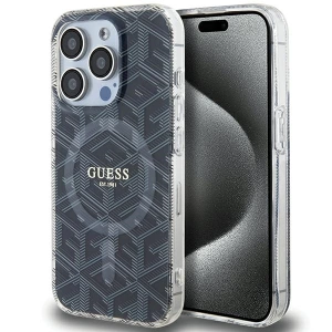 Hurtownia GSM - Case Guess GUHMP15XHGCUSTGK Apple iPhone 15 Pro Max Hardcase IML GCube MagSafe schwarz/black - GUE3257 - {ean13} - Hurt