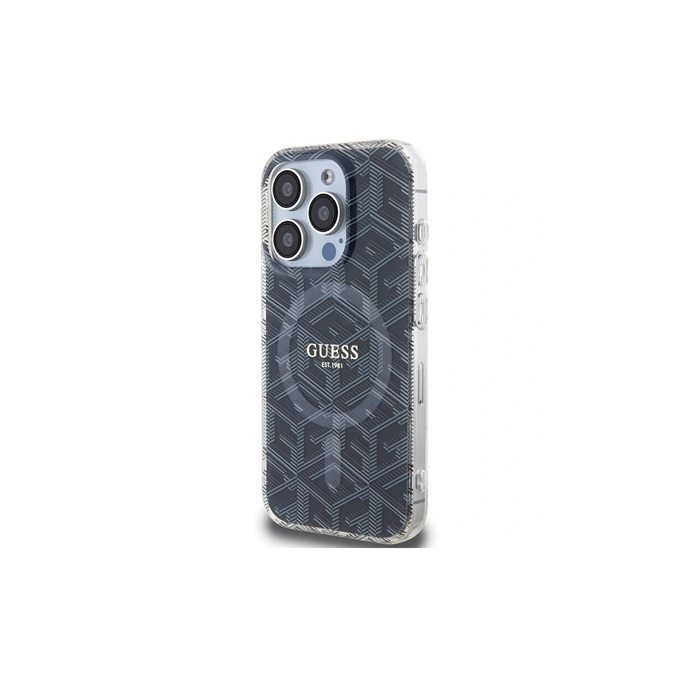 Hurtownia GSM - Etui Guess GUHMP15XHGCUSTGK Apple iPhone 15 Pro Max tvrdý kryt IML GCube MagSafe černý/black - GUE3257 - {ean13} - Hurt