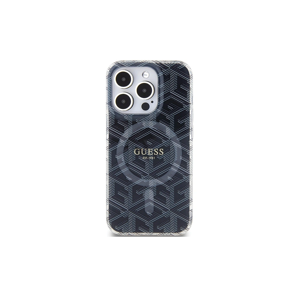 Hurtownia GSM - Etui Guess GUHMP15XHGCUSTGK Apple iPhone 15 Pro Max hardcase IML GCube MagSafe czarny/black - GUE3257 - {ean13} - Hurt