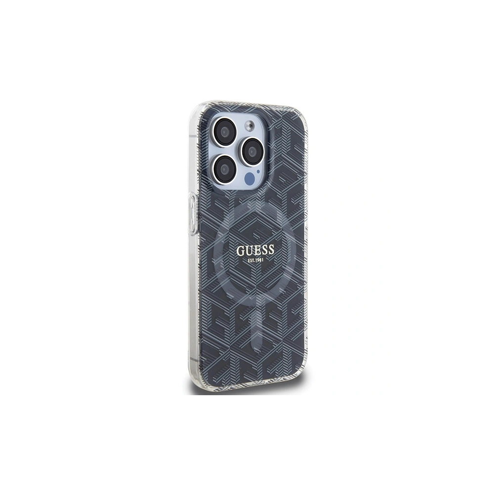 Hurtownia GSM - Etui Guess GUHMP15XHGCUSTGK Apple iPhone 15 Pro Max tvrdý kryt IML GCube MagSafe černý/black - GUE3257 - {ean13} - Hurt