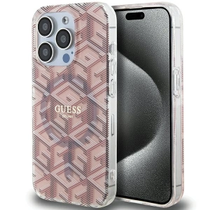 Wholesale Guess GUHMP15XHGCUSTGP Apple iPhone 15 Pro Max hardcase IML GCube MagSafe pink - GUE3258 - {ean13} - Hurt