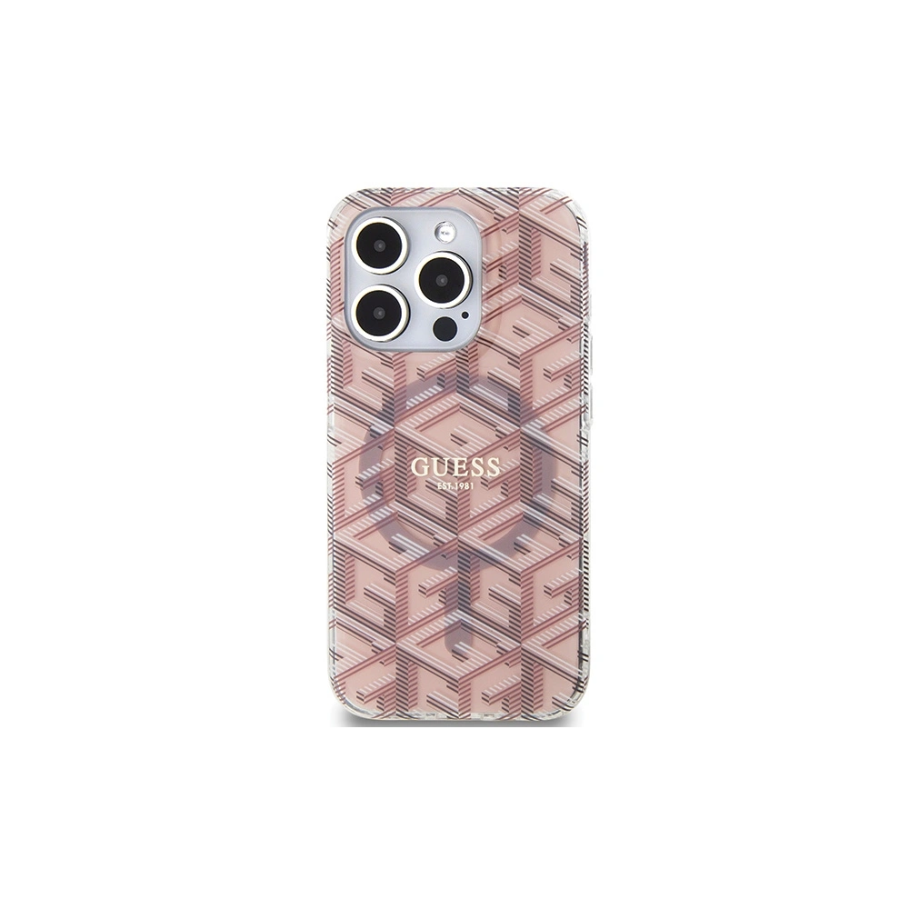 Hurtownia GSM - Case Guess GUHMP15XHGCUSTGP Apple iPhone 15 Pro Max Hardcase IML GCube MagSafe rosa/pink - GUE3258 - {ean13} - Hurt