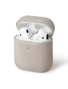 Etui UNIQ Lino AirPods 1/2 gen. Silicone beżowy/beige ivory