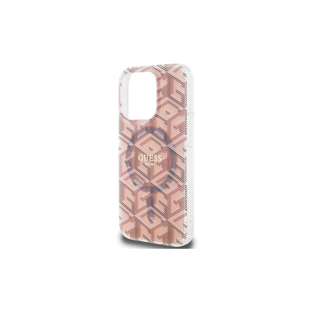 Hurtownia GSM - Case Guess GUHMP15XHGCUSTGP Apple iPhone 15 Pro Max Hardcase IML GCube MagSafe rosa/pink - GUE3258 - {ean13} - Hurt