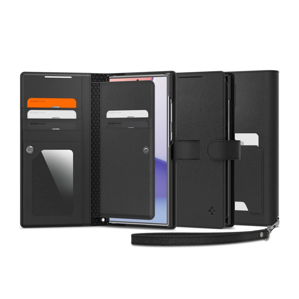 Hurtownia GSM - Etui Spigen Wallet S Plus Samsung Galaxy S24 Ultra Negru - SPN3342 - {ean13} - Hurt
