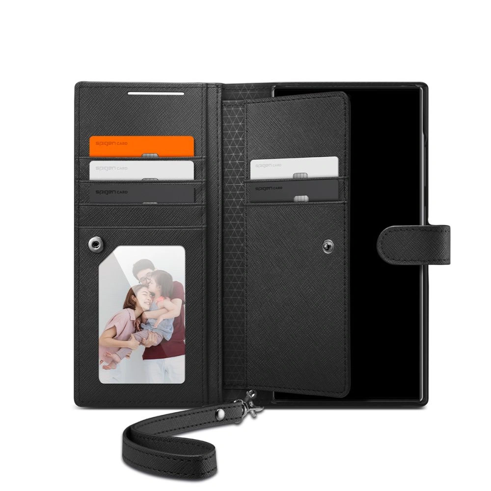 Hurtownia GSM - Etui Spigen Wallet S Plus Samsung Galaxy S24 Ultra Negru - SPN3342 - {ean13} - Hurt