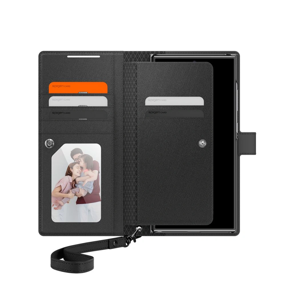 Hurtownia GSM - Etui Spigen Wallet S Plus Samsung Galaxy S24 Ultra Negru - SPN3342 - {ean13} - Hurt
