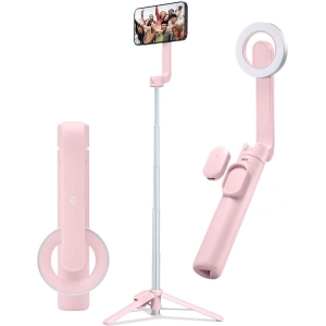 Kijek Spigen S570W MagSafe Bluetooth Selfie Bot Tripod Misty Rose