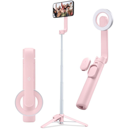 Spigen Distributor - 8809896747127 - SPN3343 - Spigen S570W MagSafe Bluetooth Selfie Stick Tripod Misty Rose - B2B homescreen