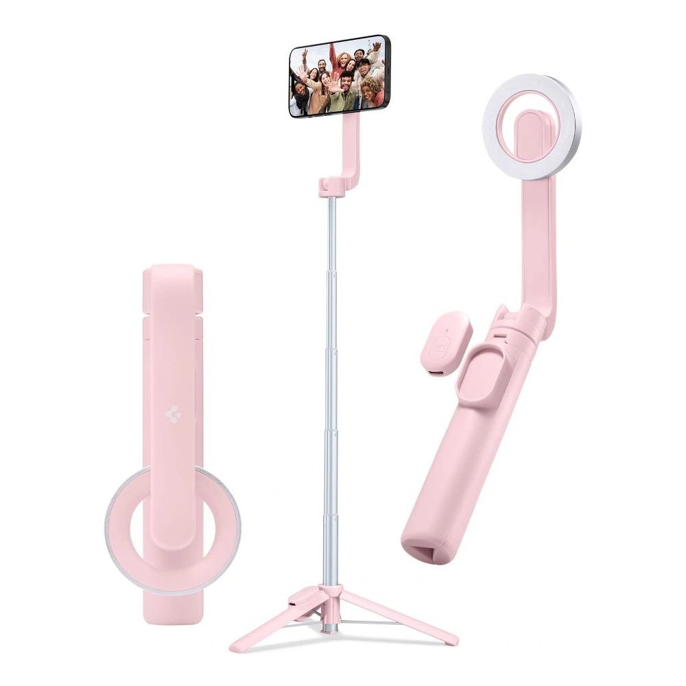 Hurtownia GSM - Kijek Spigen S570W MagSafe Bluetooth Selfie Stick Tripod Misty Rose - SPN3343 - {ean13} - Hurt