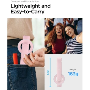 Kijek Spigen S570W MagSafe Bluetooth Selfie Bot Tripod Misty Rose