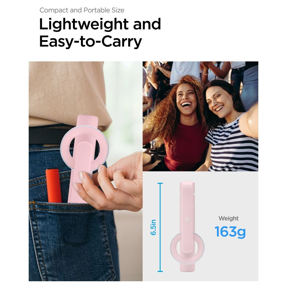 Wholesale Spigen S570W MagSafe Bluetooth Selfie Stick Tripod Misty Rose - SPN3343 - {ean13} - Hurt