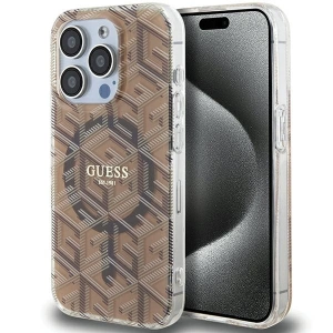 Hurtownia GSM - Case Guess GUHMP15XHGCUSTGW Apple iPhone 15 Pro Max Hardcase IML GCube MagSafe braun/brown - GUE3259 - {ean13} - Hurt
