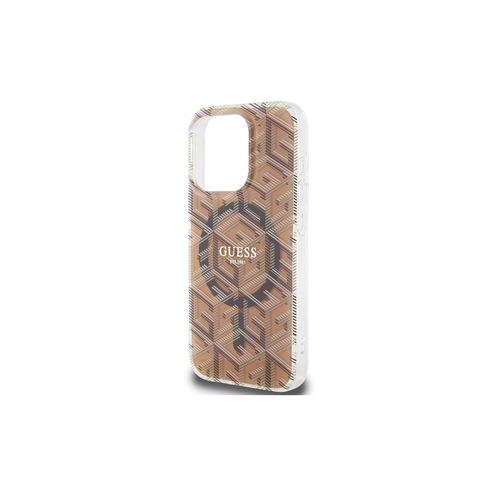 Hurtownia GSM - Etui Guess GUHMP15XHGCUSTGW Apple iPhone 15 Pro Max hardcase IML GCube MagSafe hnědý/brown - GUE3259 - {ean13} - Hurt