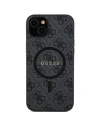 Etui Guess GUHMS24SG4GFRK Samsung Galaxy S24 hardcase 4G Collection Leather Metal Logo MagSafe czarny/black
