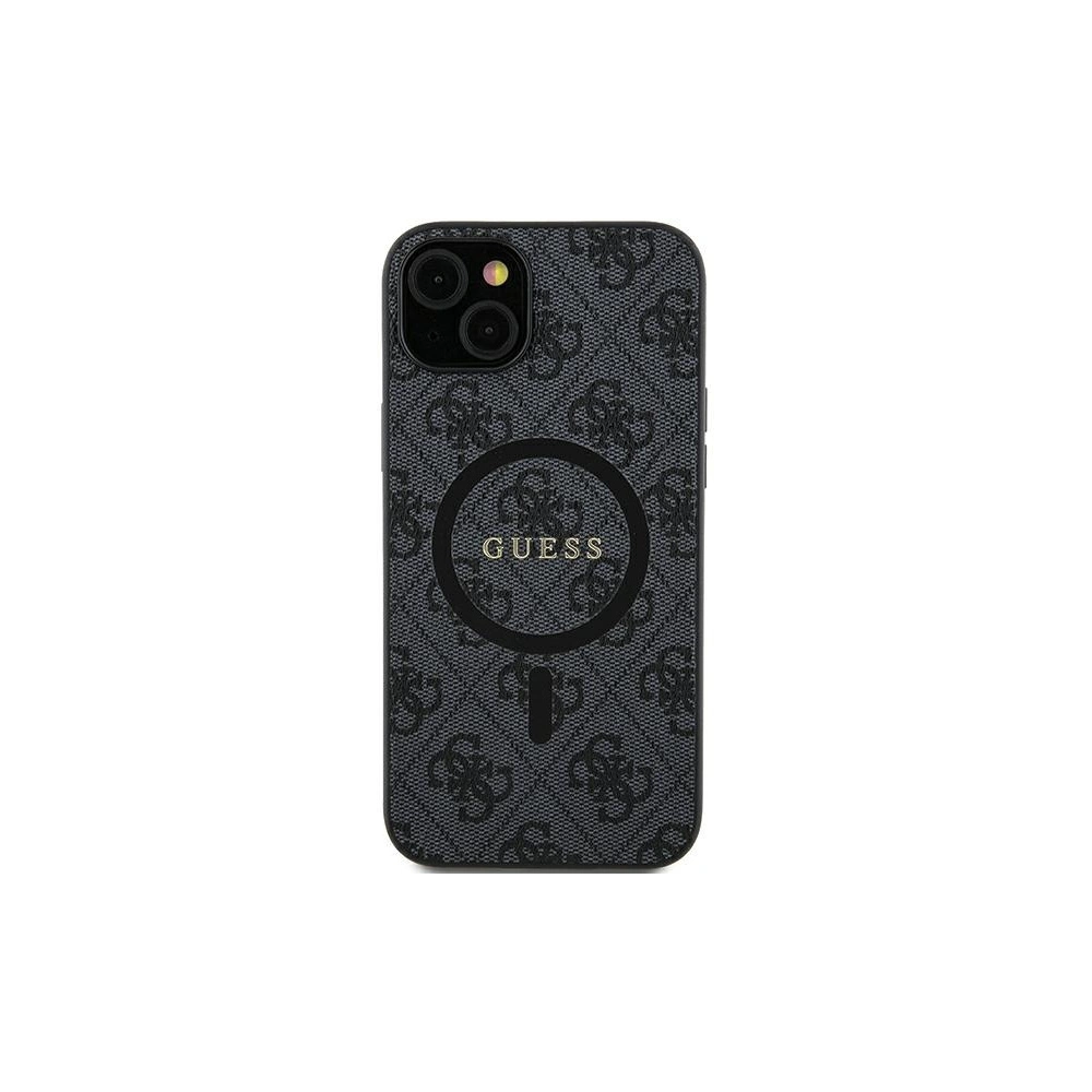Wholesale Guess GUHMS24SG4GFRK Samsung Galaxy S24 hardcase 4G Collection Leather Metal Logo MagSafe black - GUE3262 - {ean13} - Hurt