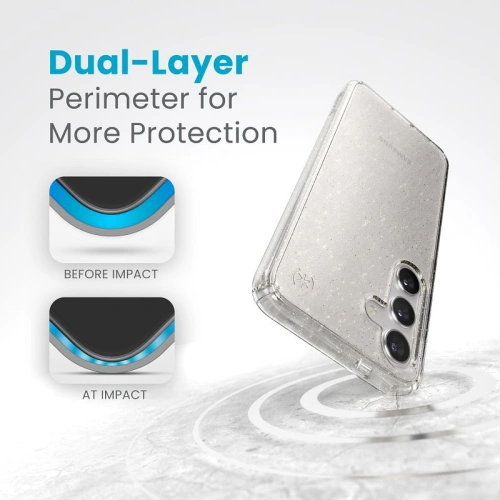 Etui Speck Presidio Lux Glitter Samsung Galaxy S24 clear/gold glitter