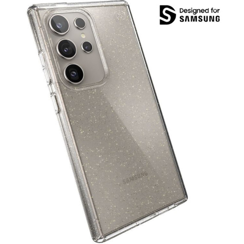 Speck Distributor - 840168539239 - SPK594 - Speck Presidio Lux Glitter Samsung Galaxy S24 Ultra clear/gold glitter - B2B homescreen