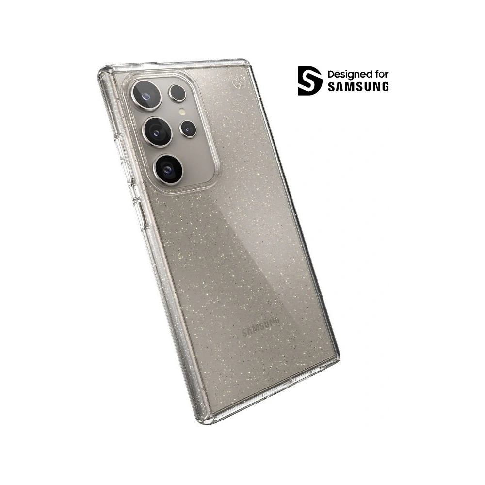 Hurtownia GSM - Etui Speck Presidio Lux Glitter Samsung Galaxy S24 Ultra transparent/aurie glitter - SPK594 - {ean13} - Hurt