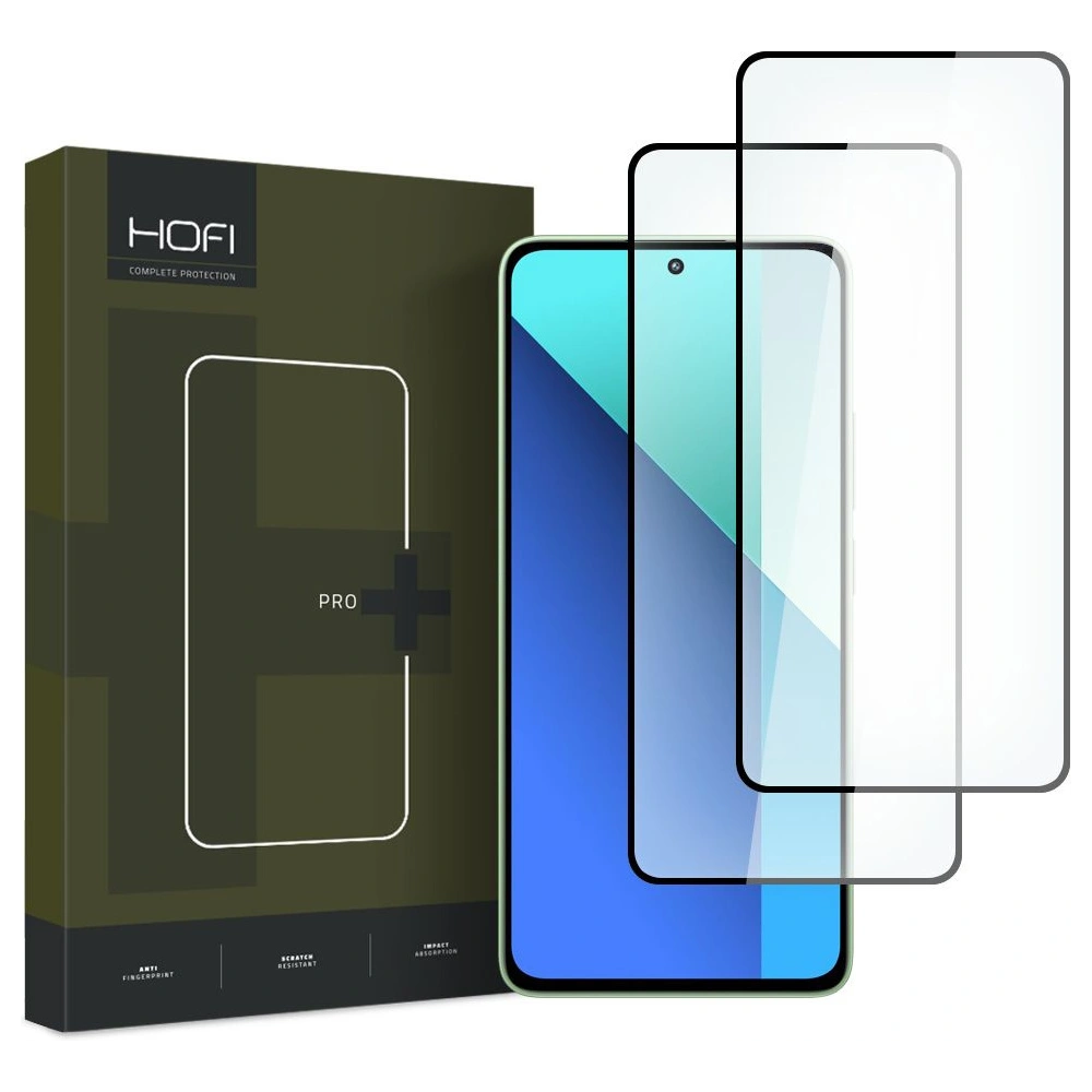 Hurtownia GSM - Edzett üveg Hofi Glass Pro+ Xiaomi Redmi Note 13 4G / LTE Fekete [2 PACK] - HOFI475 - {ean13} - Hurt