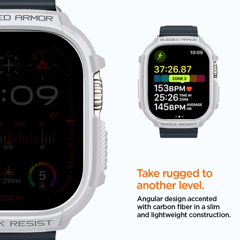 Hurtownia GSM - Etui Spigen Rugged Armor Apple Watch Ultra 1/2 49mm Bílá - SPN3347 - {ean13} - Hurt