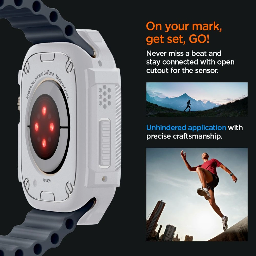 Hurtownia GSM - Etui Spigen Rugged Armor Apple Watch Ultra 1/2 49mm Alb - SPN3347 - {ean13} - Hurt