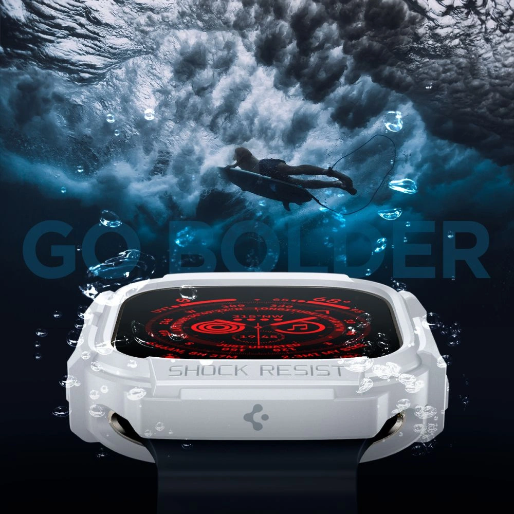 Hurtownia GSM - Etui Spigen Rugged Armor Apple Watch Ultra 1/2 49mm Alb - SPN3347 - {ean13} - Hurt