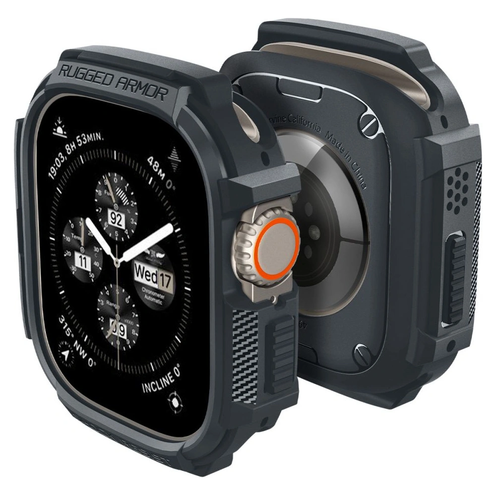 Hurtownia GSM - Etui Spigen Rugged Armor Apple Watch Ultra 1/2 49mm Gri Întunecat - SPN3348 - {ean13} - Hurt