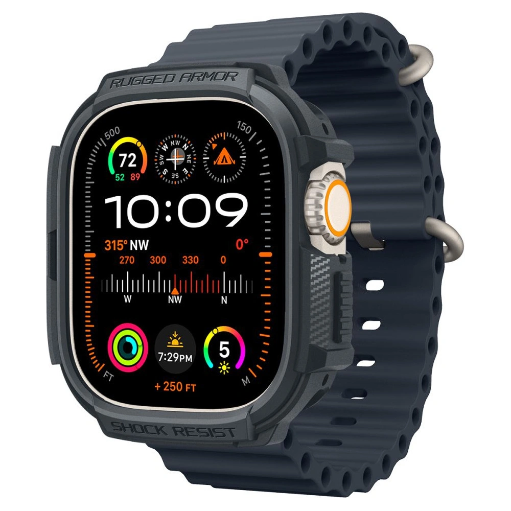 Hurtownia GSM - Etui Spigen Rugged Armor Apple Watch Ultra 1/2 49mm Gri Întunecat - SPN3348 - {ean13} - Hurt