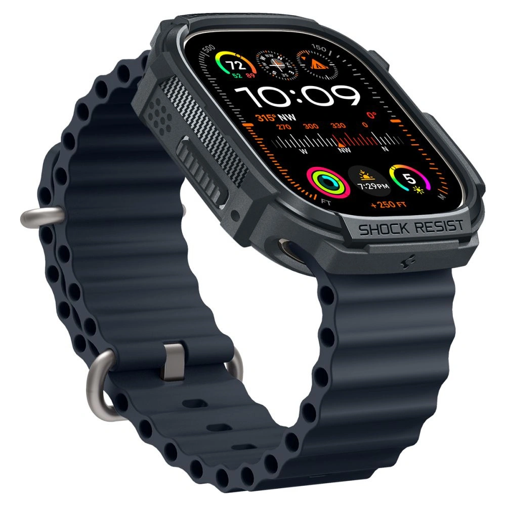 Hurtownia GSM - Etui Spigen Rugged Armor Apple Watch Ultra 1/2 49mm Gri Întunecat - SPN3348 - {ean13} - Hurt