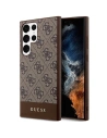 Etui Guess GUHCS24LG4GLBR Samsung Galaxy S24 Ultra hardcase 4G Stripe Collection hnědý/brown