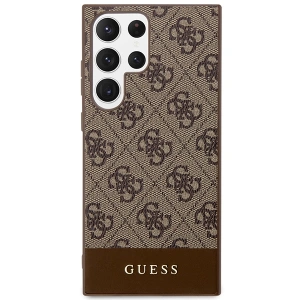 Hurtownia GSM - Case Guess GUHCS24LG4GLBR Samsung Galaxy S24 Ultra Hardcase 4G Stripe Collection braun/brown - GUE3263 - {ean13} - Hurt
