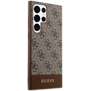 Hurtownia GSM - Etui Guess GUHCS24LG4GLBR Samsung Galaxy S24 Ultra hardcase 4G Stripe Collection maro/brown - GUE3263 - {ean13} - Hurt