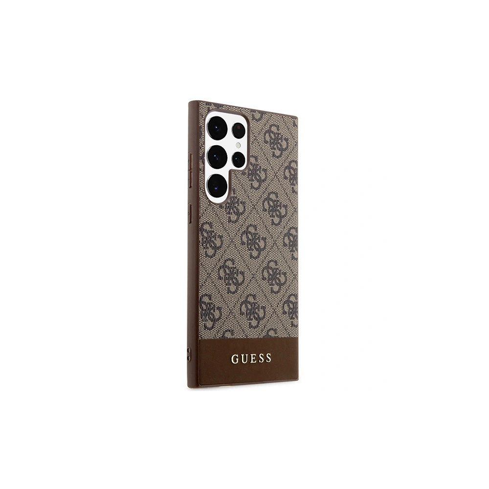 Wholesale Guess GUHCS24LG4GLBR Samsung Galaxy S24 Ultra hardcase 4G Stripe Collection brown - GUE3263 - {ean13} - Hurt