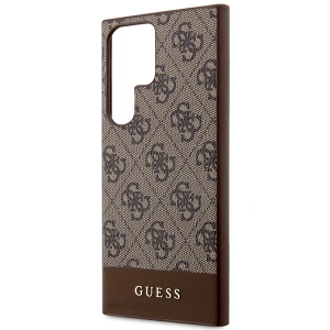 Hurtownia GSM - Etui Guess GUHCS24LG4GLBR Samsung Galaxy S24 Ultra hardcase 4G Stripe Collection maro/brown - GUE3263 - {ean13} - Hurt