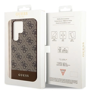 Hurtownia GSM - Case Guess GUHCS24LG4GLBR Samsung Galaxy S24 Ultra Hardcase 4G Stripe Collection braun/brown - GUE3263 - {ean13} - Hurt