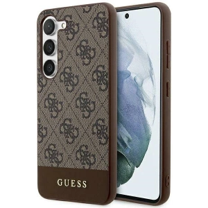 Hurtownia GSM - Etui Guess GUHCS24MG4GLBR Samsung Galaxy S24+ Plus kemény tok 4G Stripe Collection barna/brown - GUE3264 - {ean13} - Hurt