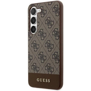 Hurtownia GSM - Etui Guess GUHCS24MG4GLBR Samsung Galaxy S24+ Plus kemény tok 4G Stripe Collection barna/brown - GUE3264 - {ean13} - Hurt