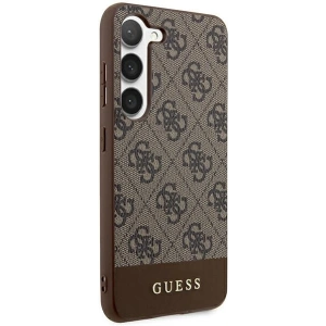 Wholesale Guess GUHCS24MG4GLBR Samsung Galaxy S24+ Plus hardcase 4G Stripe Collection brown - GUE3264 - {ean13} - Hurt