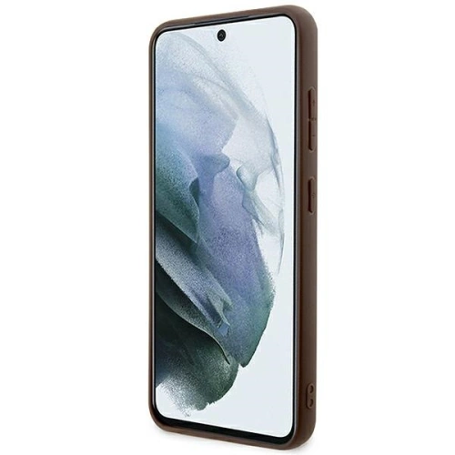 Etui Guess GUHCS24MG4GLBR Samsung Galaxy S24+ Plus hardcase 4G Stripe Collection brązowy/brown