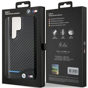 Hurtownia GSM - Case BMW BMHCS24L22NBCK Samsung Galaxy S24 Ultra Leder Carbon schwarz/black - BMW595 - {ean13} - Hurt