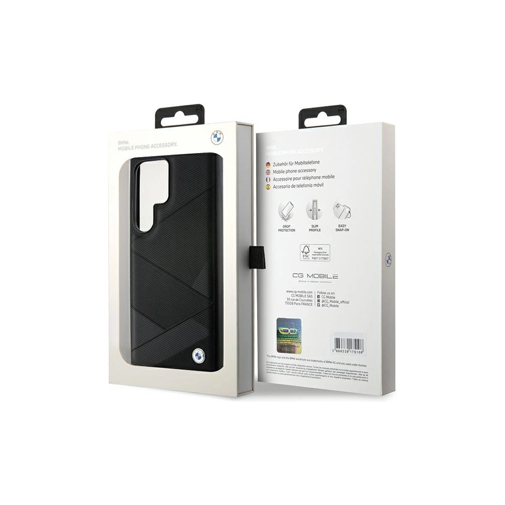 Hurtownia GSM - Case BMW BMHCS24L23RCGPK Samsung Galaxy S24 Ultra Hardcase Signature Leder Kreuzlinienmuster schwarz/black - BMW596 - {ean13} - Hurt