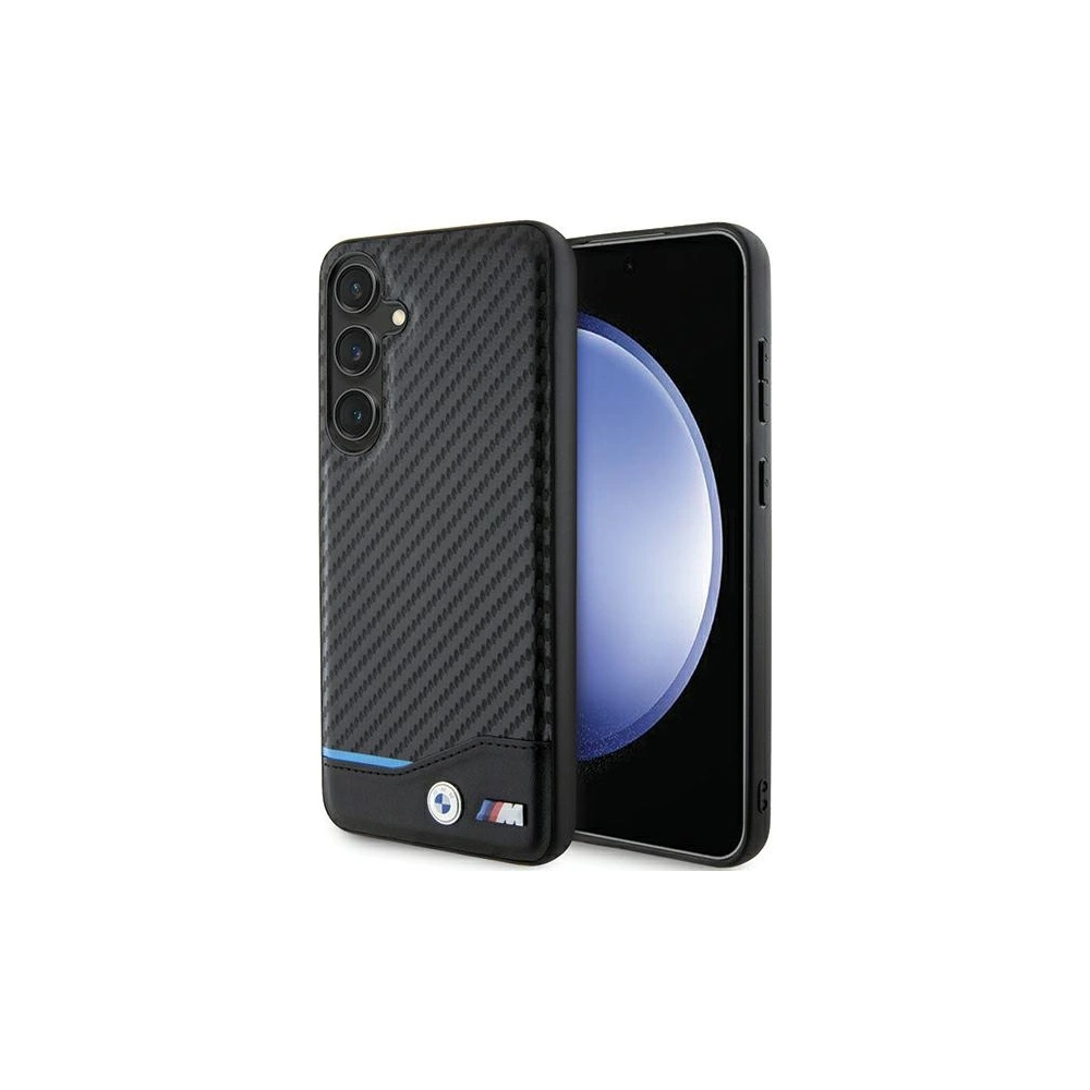 Hurtownia GSM - Case BMW BMHCS24M22NBCK Samsung Galaxy S24+ Plus Leder Carbon schwarz/black - BMW597 - {ean13} - Hurt
