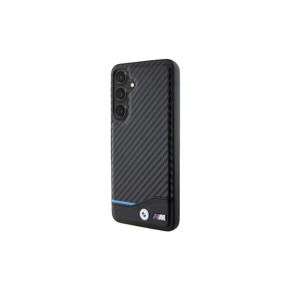 Hurtownia GSM - Etui BMW BMHCS24M22NBCK Samsung Galaxy S24+ Plus kožené carbon černé/black - BMW597 - {ean13} - Hurt