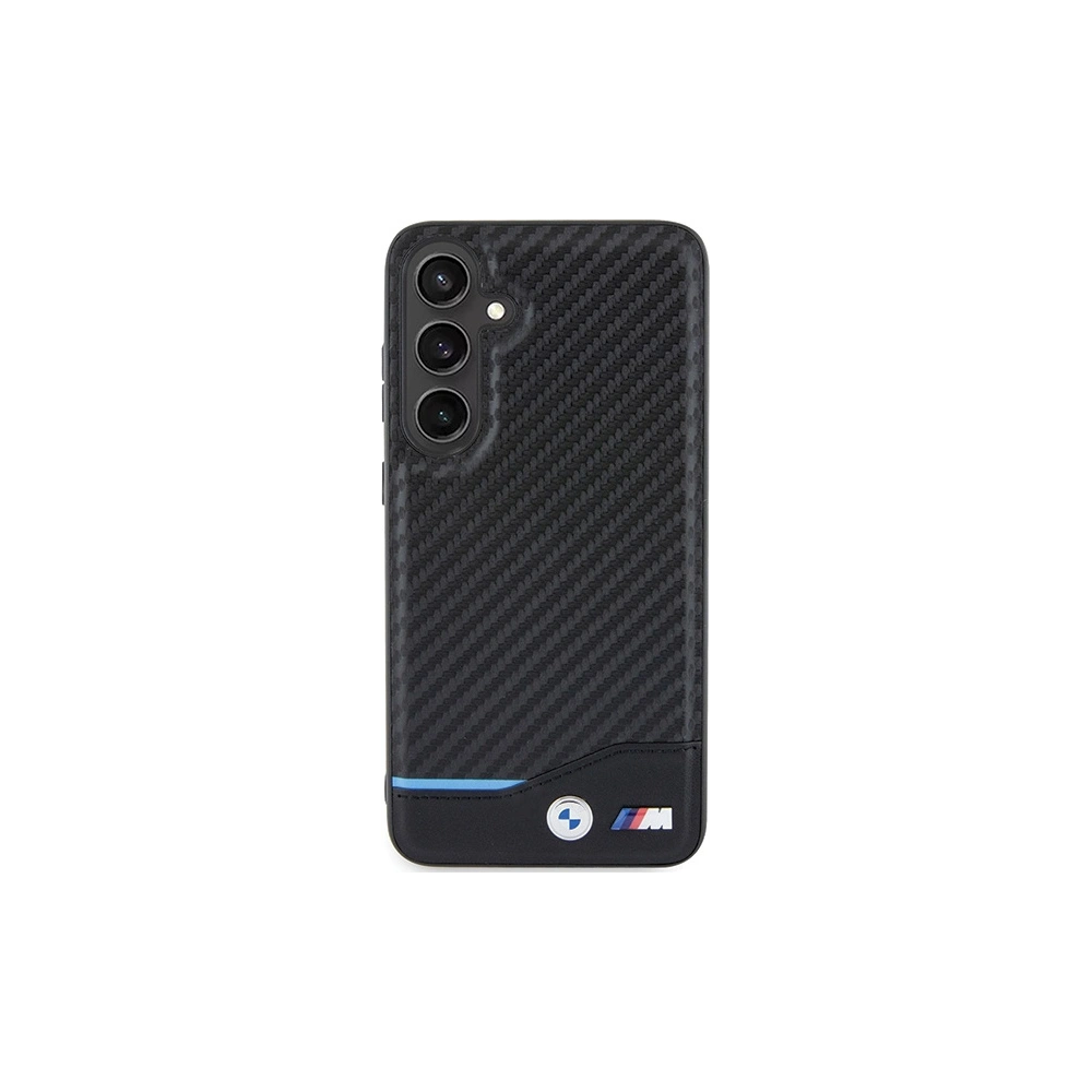 Hurtownia GSM - Etui BMW BMHCS24M22NBCK Samsung Galaxy S24+ Plus din piele carbon negru/black - BMW597 - {ean13} - Hurt