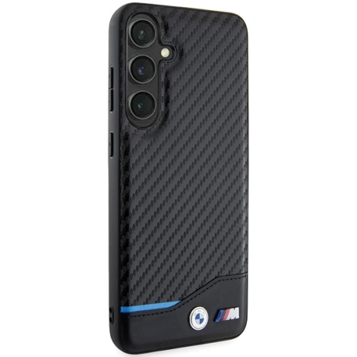 Etui BMW BMHCS24M22NBCK Samsung Galaxy S24+ Plus Leather Carbon czarny/black