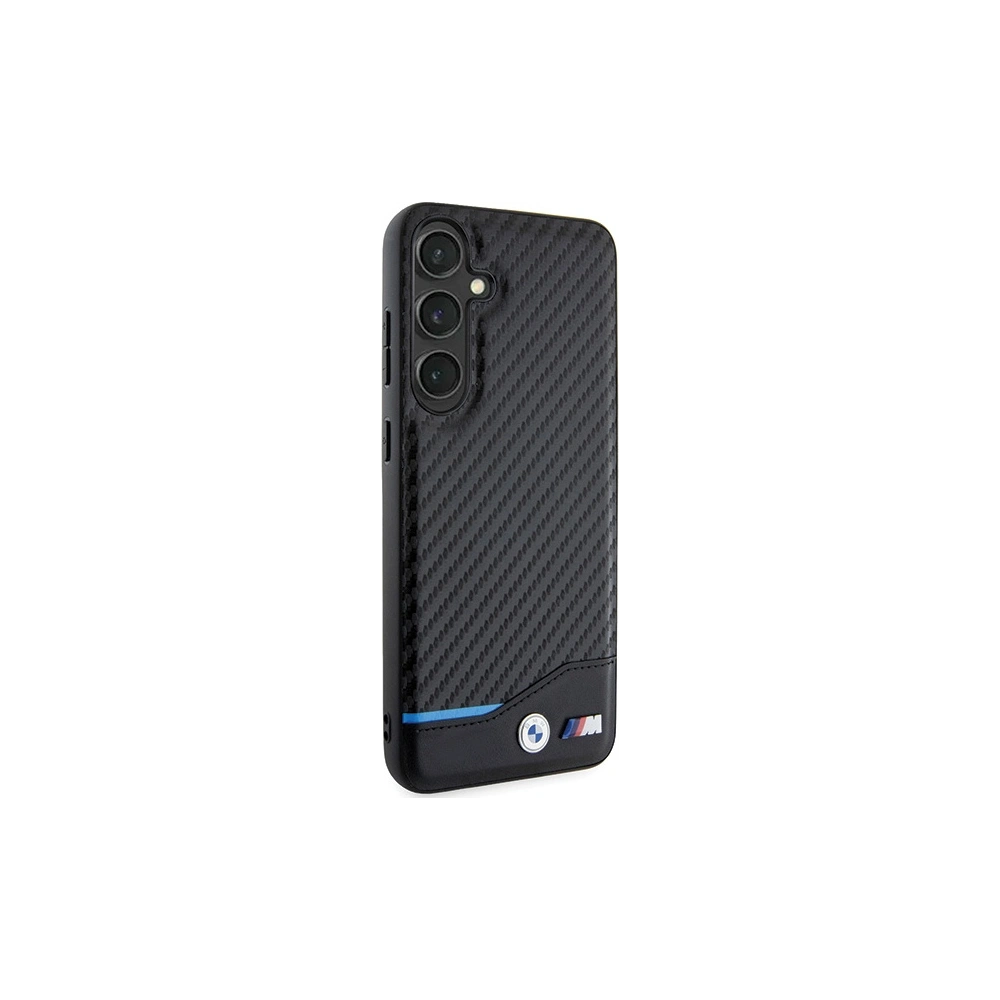 Hurtownia GSM - Etui BMW BMHCS24M22NBCK Samsung Galaxy S24+ Plus din piele carbon negru/black - BMW597 - {ean13} - Hurt