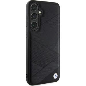 Hurtownia GSM - Etui BMW BMHCS24M23RCGPK Samsung Galaxy S24+ Plus hardcase Signature Leather Crossing Lines Pattern czarny/black - BMW598 - {ean13} - Hurt
